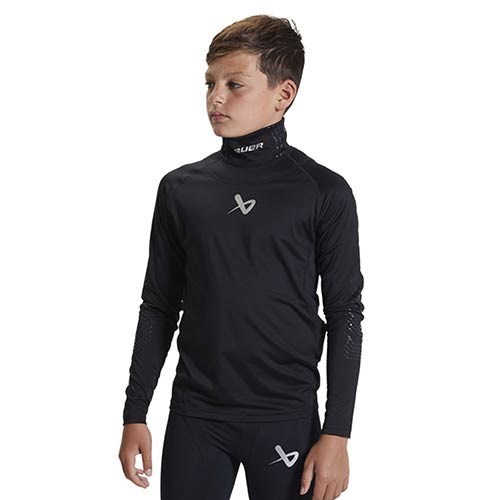 Bauer haut protection du cou intgre Junior noir