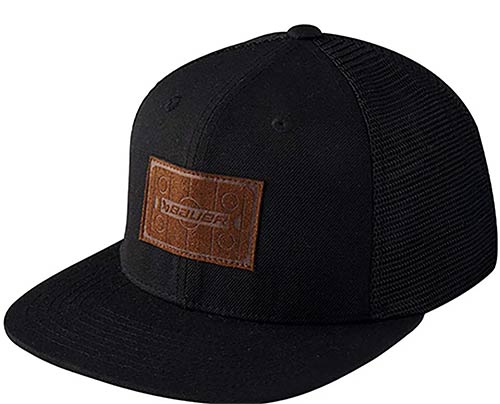 Bauer Leather Patch Snapback Lippis Senior musta