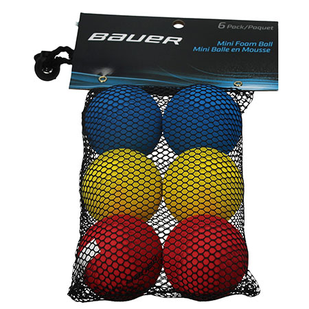 Bauer Mini Foam Ball pakke med 6 stk.