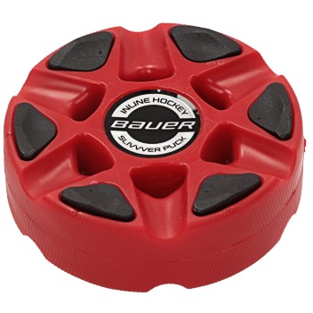 Bauer Slivver Streethockey-Inlinehockey Puck rot