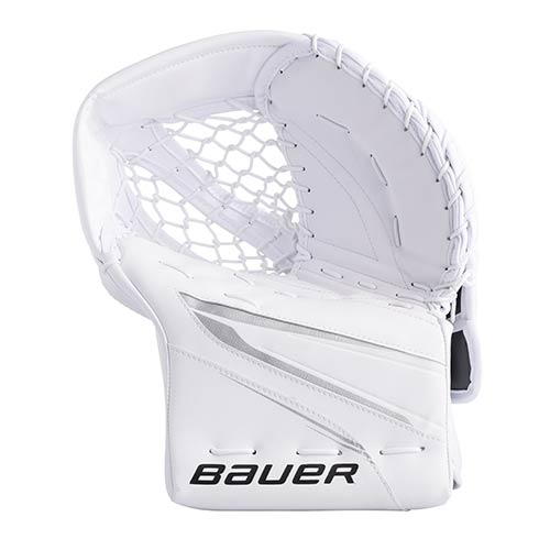 Bauer Supreme MVPRO Guanto Presa Senior bianco-bianco