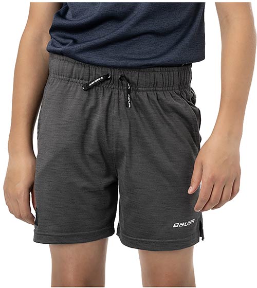 Bauer Team Knit Pantalon Corti Junior (giovent) grigio