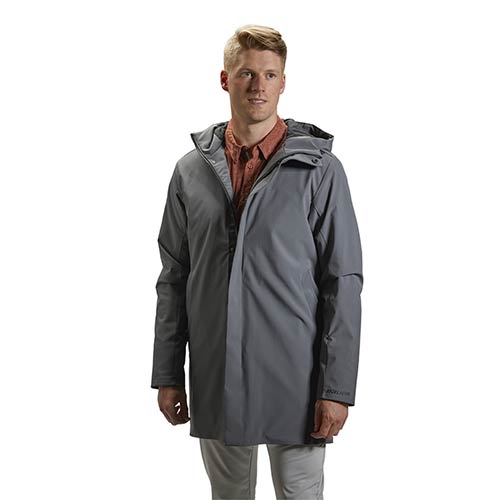 Bauer Team Travel Coat Senior grigio Cappotto con Cappuccio