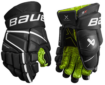 Bauer Vapor 3X gant Junior noir-blanc