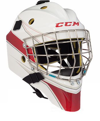 CCM AXIS A1.5 Goalkeeper Mask Senior White-Red