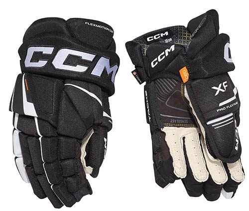 CCM Tacks XF gant Senior noir-blanc