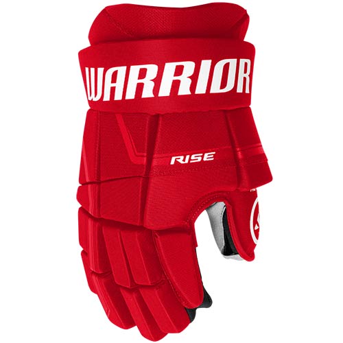 Warrior Rise Gants de hockey sur glace junior rouge