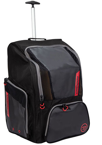 Warrior Pro Wheel Backpack Senior black red - Hockey Equipment Bags