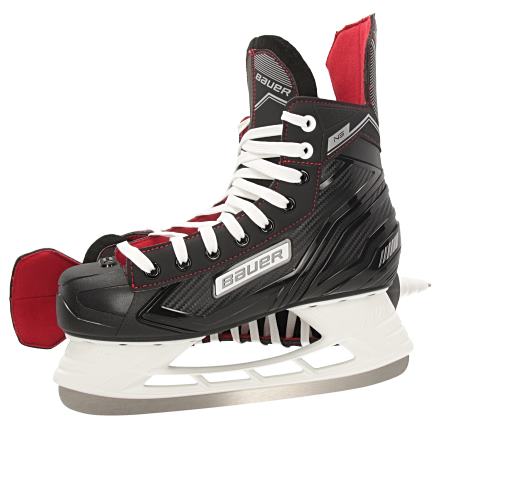 Bauer NS Senior Ice Hockey Skates - BlackRed - EU 43